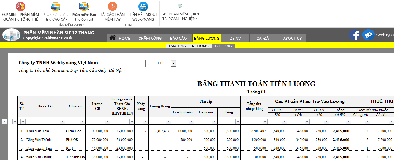 BANG LUONG BANG EXCEL CHUYEN NGHIEP